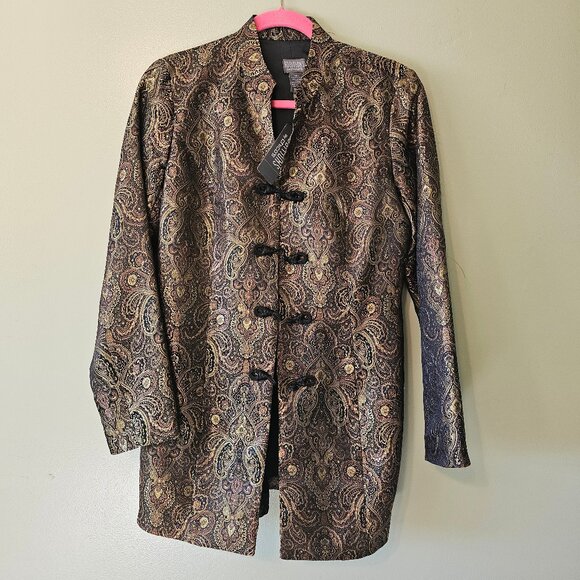Additions by Chico's Vintage Brocade Jacket Size 0 - Picture 1 of 3
